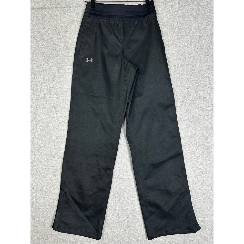 Under Armour Infrared Storm Coldgear Pants XS Black Loose Fit Zippered Leg Ankle
